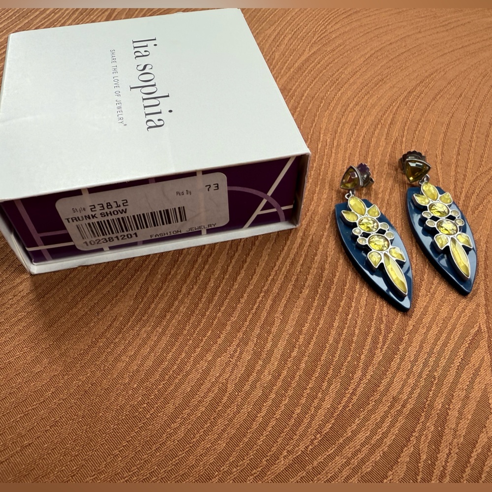 NIB Lia Sophia “Trunk Show” earrings